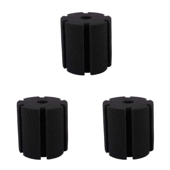 3X Aquarium Filter Biochemical Sponge Foam Replacement Black