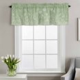 thumbnail image 4 of Spring Flower Butterfly Window Valance for Kitchen, Plant Floral Lines Countryside Green Rod Pocket Short Curtain for Small Windows, Light Filtering Decorative Valance, 60 x 14 Inch, 1 Panel, 4 of 9