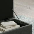 thumbnail image 4 of 52" Upholstered Storage Bench with Nailhead Trim in Dark Gray, 4 of 8