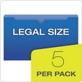 Pendaflex 50993 Expanding File Jackets, Legal, Poly, Blue/Green/Purple