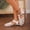 White, variant on Womens Fisherman Gladiator Braided Flat Sandal Cute Woven Strappy Closed Toe Shoes for Summer White