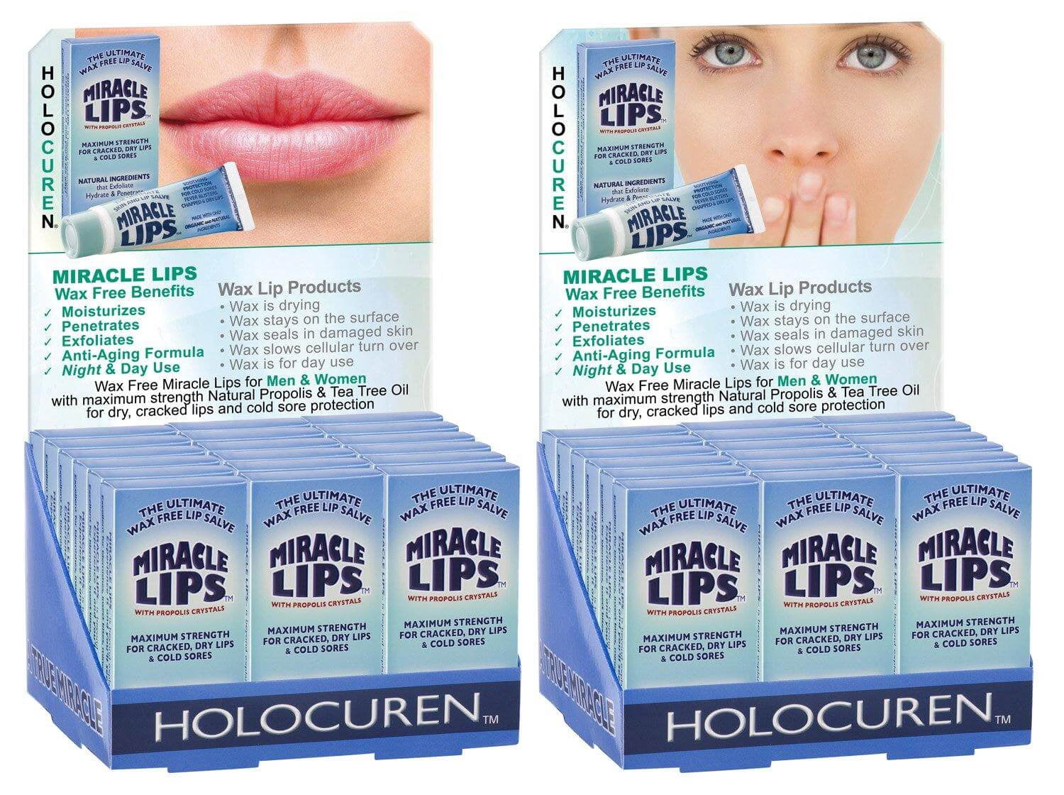 2-Pack MIRACLE LIPS SALVE Corrective Lip Action