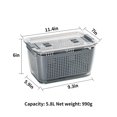 thumbnail image 2 of Fresh Food Drainer Container Vegetable Fruit Storage Basket Refrigerator Organizer Bin, 2 of 8