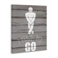 thumbnail image 2 of Stupell Industries Cottage Men's Room Have To Go Canvas Art, 16 x 20, by Kim Allen, 2 of 7
