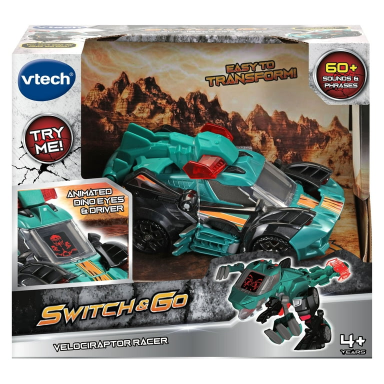 VTech® Switch & Go™ Velociraptor Racer Transform Dino to Vehicle