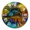 thumbnail image 2 of Designart 'Colour Fusion Iv' Modern Wall Clock, 2 of 5