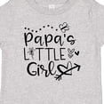 thumbnail image 4 of Inktastic Papa's Little Girl with Hearts Flower and Butterfly Girls Baby T-Shirt, 4 of 5