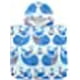 thumbnail image 3 of TUNC Albornoz con capucha toalla de baño infantil Poncho de playa microfibra ballena azul talla M, 3 of 5