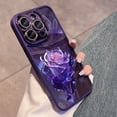 thumbnail image 1 of Funda de teléfono con protección de lente de diamante púrpura brillante para iPhone 14, 13, 12, 11 Pro Max Plus, resistente a caídas, resistente a la suciedad Fivean unisex, 1 of 1