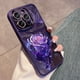 thumbnail image 2 of Funda de teléfono con protección de lente de diamante púrpura brillante para iPhone 14, 13, 12, 11 Pro Max Plus, resistente a caídas, resistente a la suciedad Fivean unisex, 2 of 2