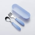thumbnail image 2 of Toddler Utensils,Toddler Spoons and Forks for Kids,Stainless Steel Baby Fork and Spoon Safe Kids Children's Cutlery Set for Safe Dining, 2 of 10