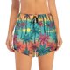 thumbnail image 2 of Balery Hawaii Palms Pantalones cortos deportivos para mujer con forro y dos bolsillos, elásticos, para entrenamiento, gimnasio, yoga-XX-Large, 2 of 7