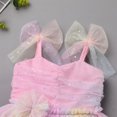 thumbnail image 5 of IDOPIP Baby Girls Tutu Dress Summer Sleeveless Ruffle Tulle Sundress Backless Party Princess Dresses, 5 of 9