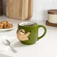 thumbnail image 2 of Mainstays 18.94 oz Green Slow Sloth Earthenware Mug, 2 of 7