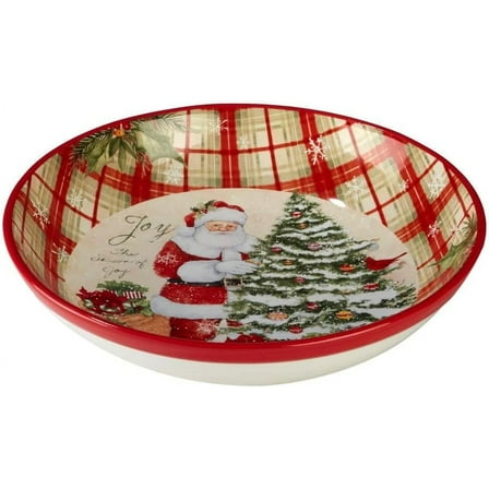 Holiday Wishes Pasta Bowl 13.25" x 3" Servware, Serving Accessories, One Size, Multicolored, 473 milliliters