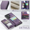 thumbnail image 3 of Funda tipo cartera Bemal para Samsung Galaxy S25 Ultra Purple, 3 of 8