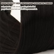 2Pcs Black Ponytail Braid 86cm, Jademall Synthetic Hair for Weaving Ponytail Extensions, Womens Long Hair Accessories, DIY Braided Hair for Ladies