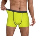 thumbnail image 2 of Kdxio Men's Boxer Briefs with Yellow Print - Comfortable and Breathable Underwear for Everyday Wear, 2 of 7