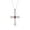 Garnet, variant on Necklace Sterling Silver 925 Cross Necklace Gemstone & Diamonds Pendant With 18" Chain 6X4MM Garnet January Birthstone Womens Jewelry Silver Necklace