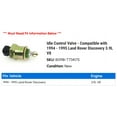 thumbnail image 2 of Idle Control Valve - Compatible with 1994 - 1995 Land Rover Discovery 3.9L V8, 2 of 2