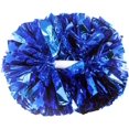 thumbnail image 1 of LAICAIW 2PCS Blue Pom Poms Cheerleading with Baton Handle for Team Spirit Sports Dance Cheering, 1 of 7