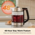 thumbnail image 4 of CUCKOO Electric Tea Kettle with Infuser, Glass Electric Kettle with Multi-Temperature Control, Easy to Read LED Lights, 1.7 Liter Capacity Tea Maker, 4 of 8