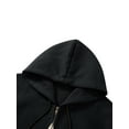thumbnail image 5 of Caoirhny Women Hooded Jacket with Pentagram Pattern, Smooth Zipper Loose Version Spring Clothing, 5 of 9