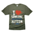 thumbnail image 4 of I Love Someone With Autism T-Shirt Autism Awareness Tee Autism Gift Tee Autistic Gift Ideas Shirt (XX-Large Navy Blue), 4 of 6