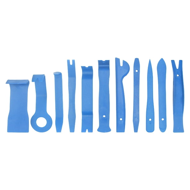 11x herramienta de reparación de sonido para coche, alicates, Kit de palanca Interior de coche, Panel de puerta Universal, herramienta de extracción de Azul claro