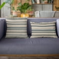 thumbnail image 3 of Plutus Brands Blue Lanes Stripe Luxury Throw Pillow-Size:22" x 22", 3 of 9