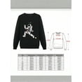 thumbnail image 6 of 1 Piece Of 100% Pure Cotton Comfortable Long-Sleeve Hoodie, With Printed Patterns And Text Design, Featuring A Classic Skull And The Word "MISFITS", Suitable For Daily Casual Wear, Music Festivals, A, 6 of 6