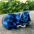 thumbnail image 7 of LAMIRO Cat Figurine - Crystal Statue - 2.95" Cat Ornaments Amethyst Cat Statue Cute Cat Gifts for Women Desk Accessories Cat Lovers Gifts Cat Memorial Gifts, 7 of 7