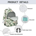 thumbnail image 4 of Cute Dinosaur Pattern Backpack for School,Cute School Bag,Schoolbag with Adjustable Shoulder Straps & Padded Back,13.4"x11"x4.7", 4 of 6