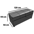 thumbnail image 4 of Baúl Chocolate OIKO Muebles Cajonera Piecera Zapatera Minimalista, 4 of 4