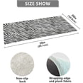 thumbnail image 3 of GZHJMY Zebra Print Bathroom Rugs Floor Mats Non-Slip Soft Absorbent Microfibers Plush Bath Rugs for Bath Kitchen Shower Floor, 39x20 Inch Carpet Runner, 3 of 7