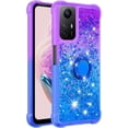 thumbnail image 2 of Slim Fit Phone Case for Redmi Note 12s, Bling Shiny Quicksand Effect TPU Bumper Case with Four Corners Heavy Anti-Fall Protection Case for Redmi Note 12s,Purple Blue, 2 of 14