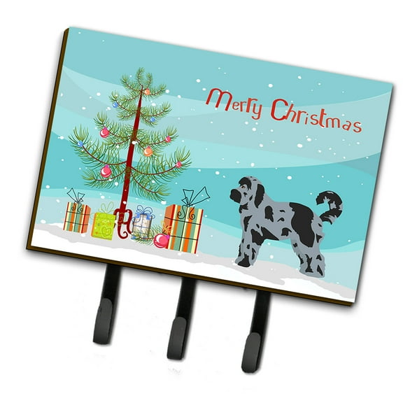 Aussiedoodle #2 Christmas Tree Leash or Key Holder