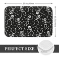 thumbnail image 2 of Sikiie Retro Skeleton Dancing On Halloween Party Print Flannel Anti-slip Floor Mat 16x24in, Thickened Dustproof Entrance Door Mat Floor Mat for Kitchen, Bathroom, Laundry Room, 2 of 7