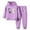 Purple, variant on Piuwrlz Long Sweatshirt Sleeved and Elastic Waist Pants Little Girls Boys Sweatsuits 2pcs Sets New Fashionable Hood Activewear Set Black Size 120