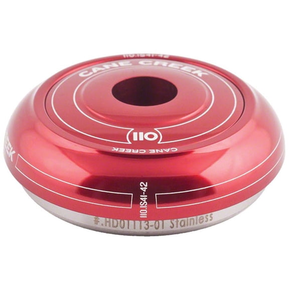Cane Creek 110 IS41/28.6 Short Cover Top Headset Red