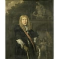 thumbnail image 3 of Domenicus van Tol 20x24 Black Modern Framed Museum Art Print Titled - Portrait of an Officer of the Leiden Civic Guard in Front of the Gate of the Headquarters of the St. George Guards (1673, 3 of 5