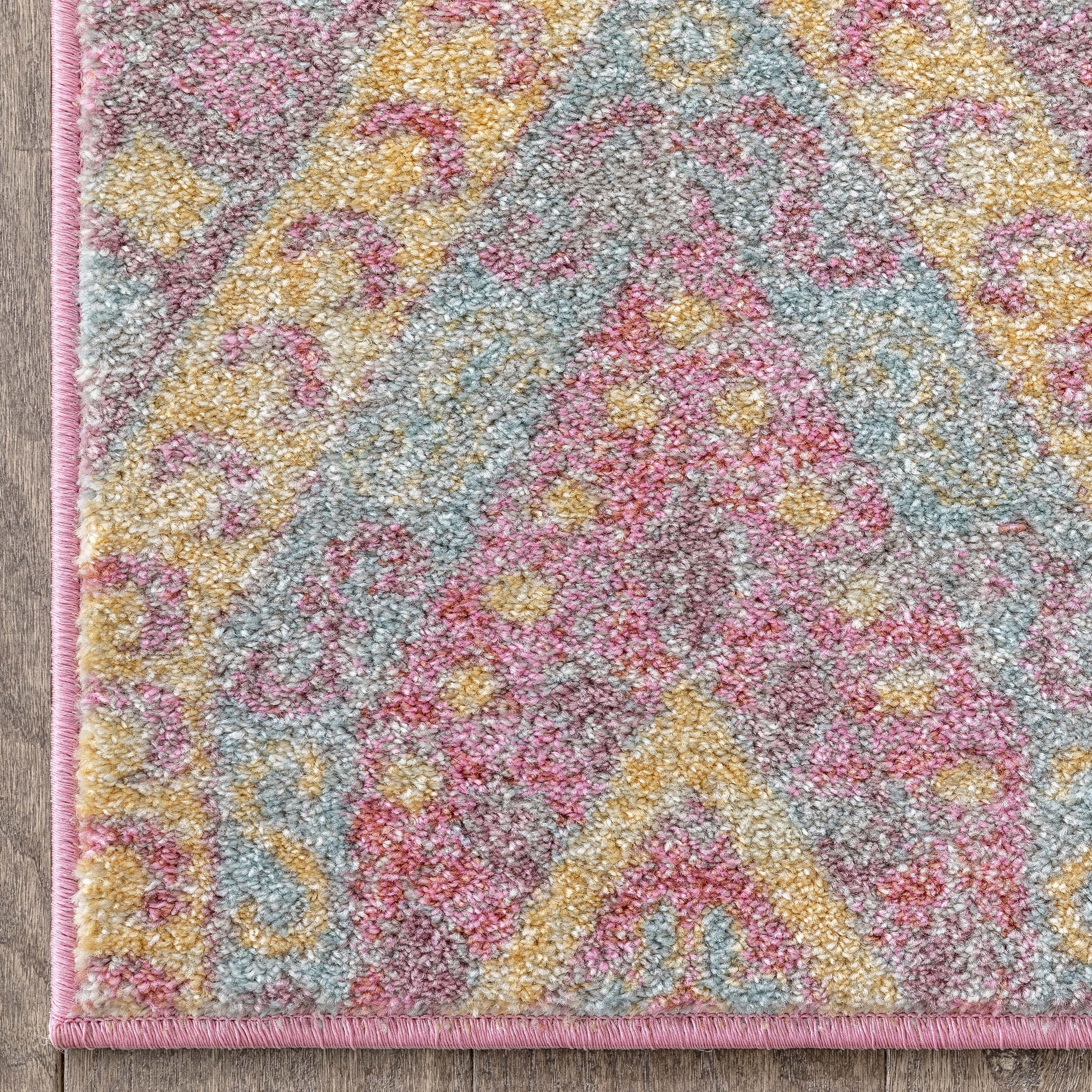 Well Woven Rodeo Otero Vintage Bohemian Tribal Blush 5'3" x 7'3" Area Rug