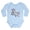 Sky Blue, variant on - Halloween Dinosaur Mummy - Long Sleeve Cotton Baby Bodysuit