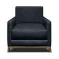 thumbnail image 6 of GTR Leather Monterrey 32" Wide Upholstered Accent Chair, Napa Admiral, 6 of 7