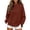 Red, variant on Yxbdin Womens Sweatshirts No Hood Mock Neck Sweatshirt Comfy Long Sleeve Tops Suitable Loose Fit Pullover Daily Going Out Fall Clothes