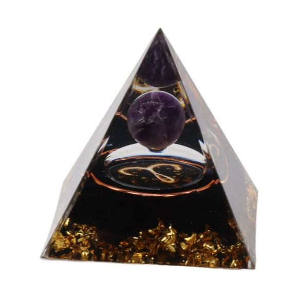 5cm Orgonite Pyramid for Positive Energy Healing Crystal Pyramid Meditation Orgonite Pyramids Chakra Zodiac Energy Generator Aries