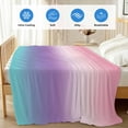 thumbnail image 4 of Pink Purple Teal Ombre Cream Cooling Blanket,Lightweight Summer Throw Blanket with Double Sided Cold Effect,Modern Abstract Art Aesthetics Picnic Blankets Bed Sheet for Hot Sleepers 30"x40", 4 of 8
