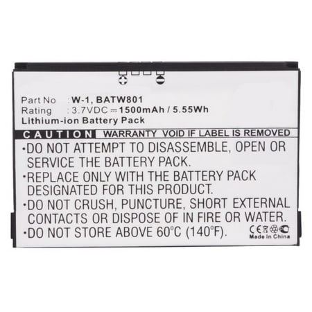 

Synergy Digital Wifi Hotspot Battery Works with Sprint Zing Wifi Hotspot (Li-ion 3.7 1500mAh) Ultra High Capacity Battery