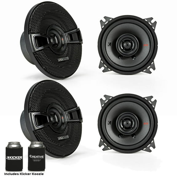 kicker speaker bundle - two pairs of kicker 4 inch ks-series speakers 44ksc404