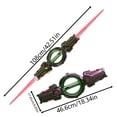 thumbnail image 2 of Cyberpunk Sword Light-Up Toy, Telescopic Lightsaber With Rotating Blades, Colorful Lights, Realistic Sound Effects, Rechargeable, Safe Abs+Pp Material, Multiple Color, 2 of 5